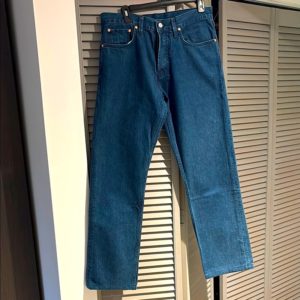 Our Legacy Blue Straight Jeans Classic Denim. NWOT.